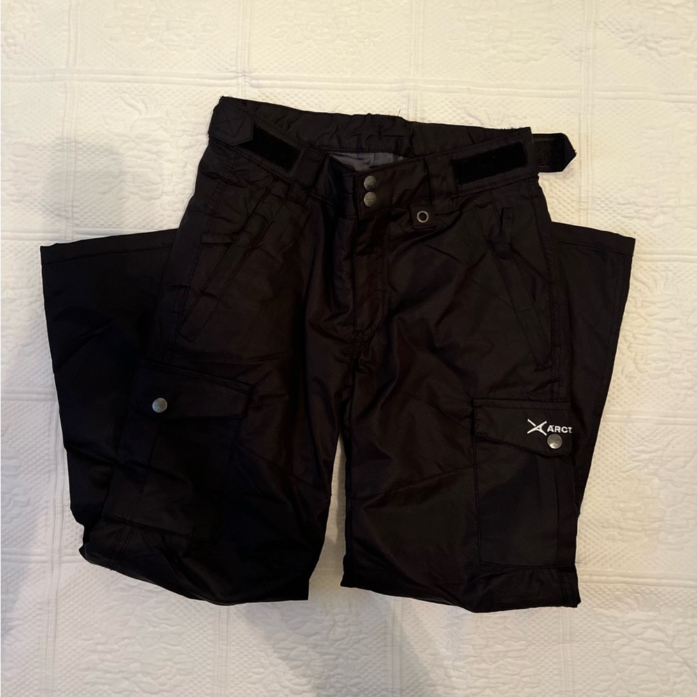 Girls Black Snow Pants